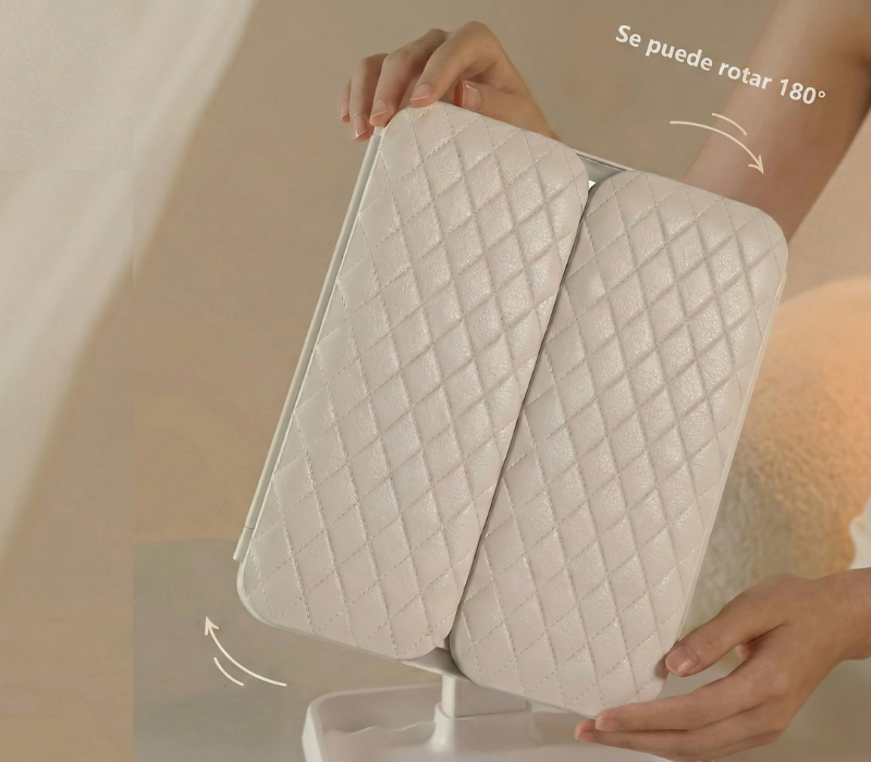 Espejo panorámico para maquillaje