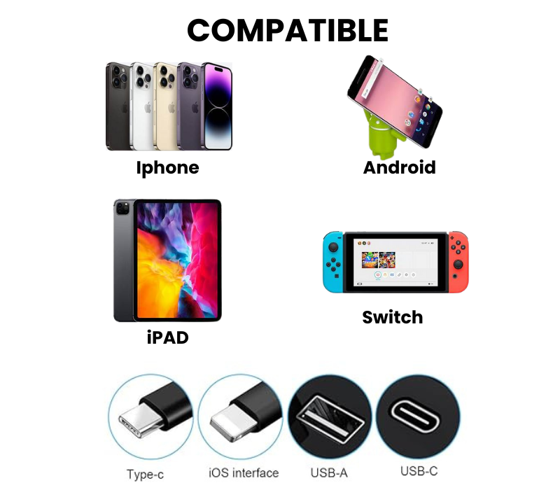 Cargador para auto retráctil