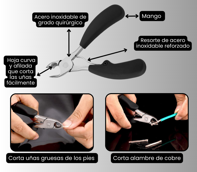 Cortador de uñas gruesas de grado médico