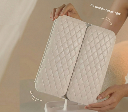 Espejo panorámico para maquillaje