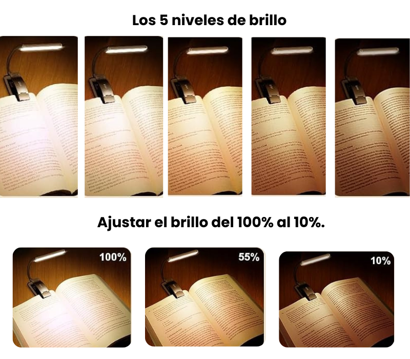 Lámpara para leer libros.