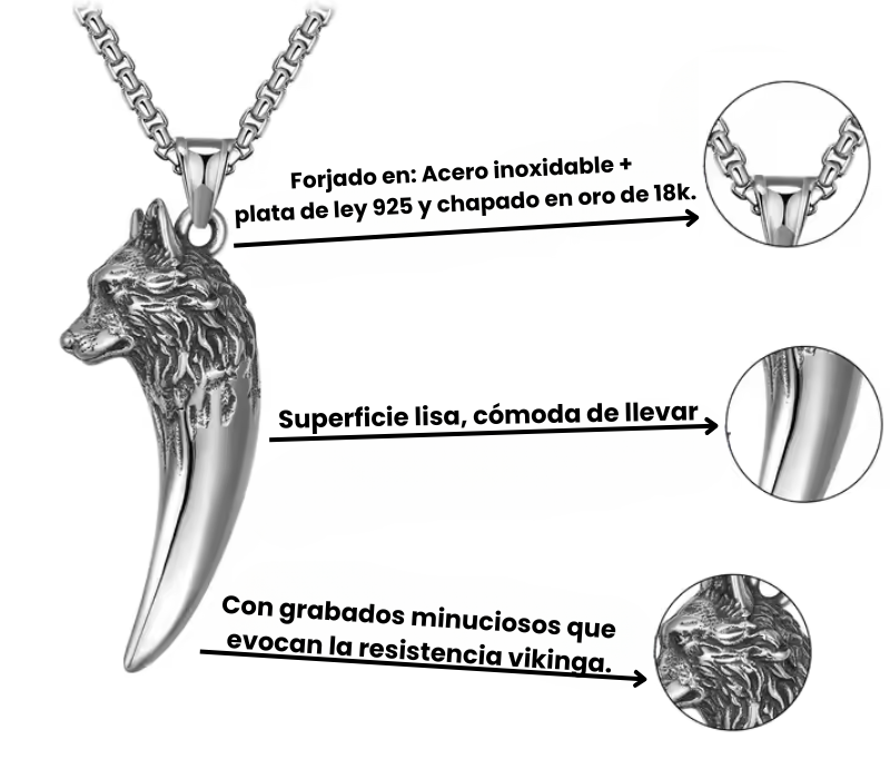 Collar Lobo Vikingo | "Espíritu de Fenrir"