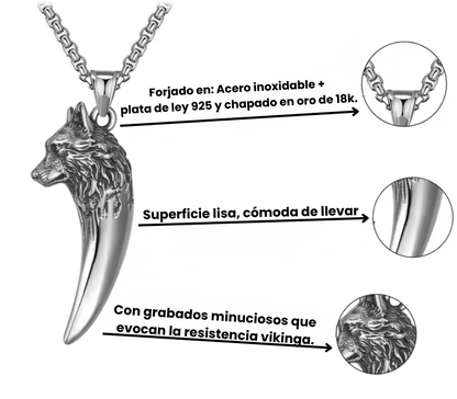 Collar Lobo Vikingo | "Espíritu de Fenrir"