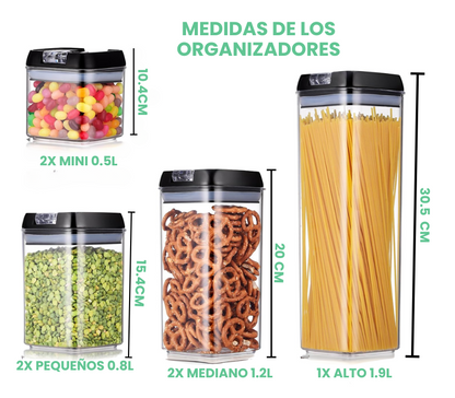 Set de recipientes herméticos
